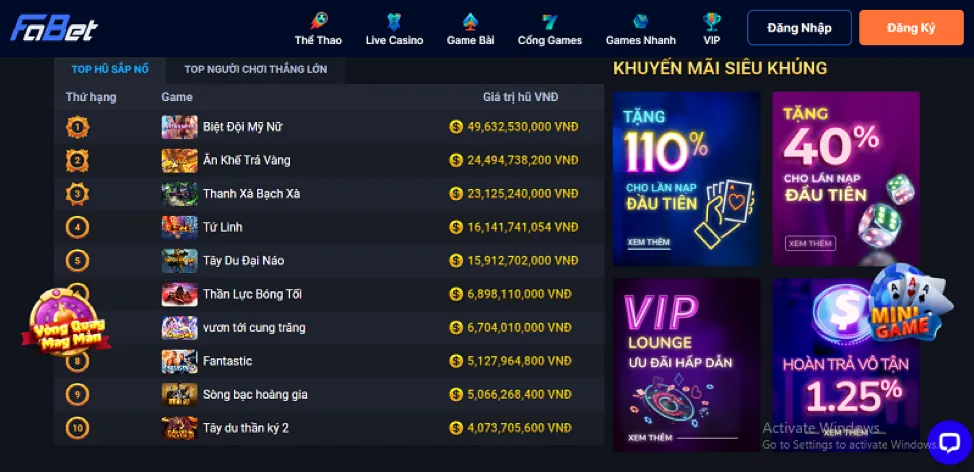 Chương Trình Hoàn Trả Thể Thao & Sòng Bạc v8club code